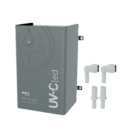 kit unite uv-c led uv-8 steel - wm aquatec