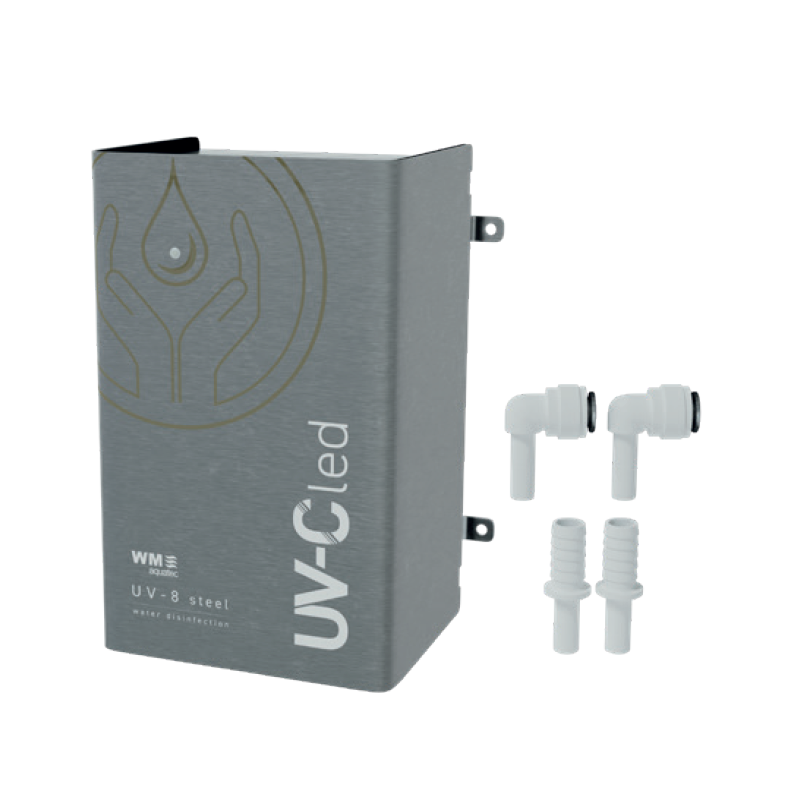 kit unite uv-c led uv-8 steel - wm aquatec