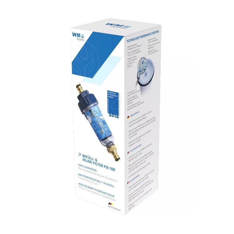filtre stã©rile de remplissage en ligne fie-100 aquatec - wm aquatec