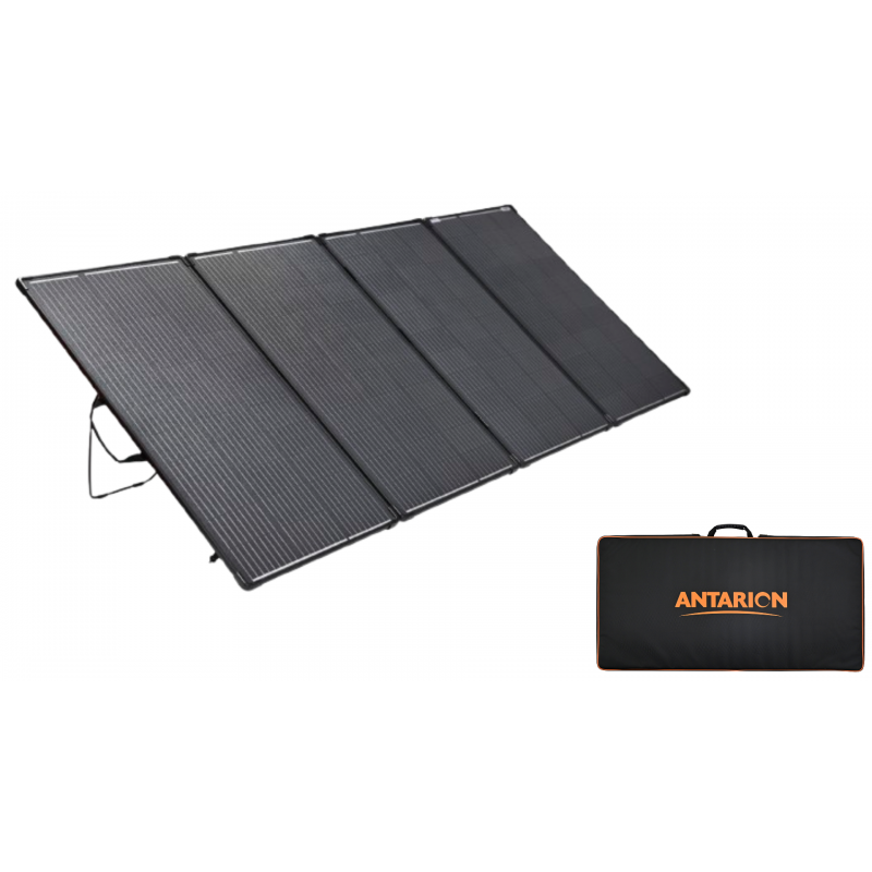 panneau solaire pliant 400w/ 4x100w antarion - antarion bleu