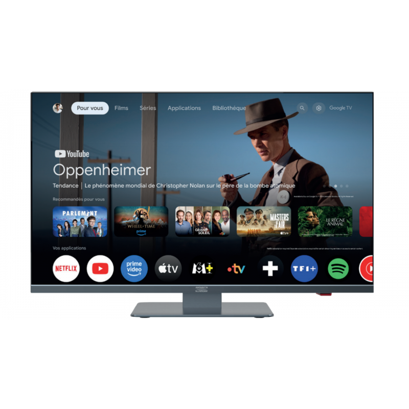 smart tv 22'' google antarion - antarion bleu
