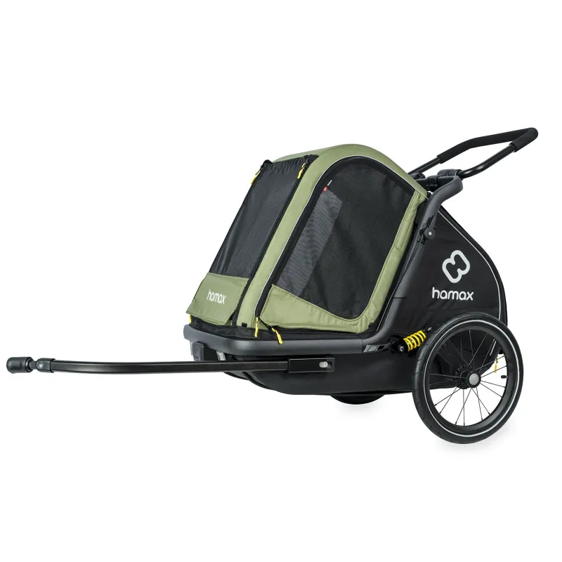 Remorque vélo chien Hamax Pluto M - Confort & Sécurité