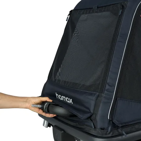 Remorque pour chien Hamax Pluto L - Confort & Sécurité Vélo