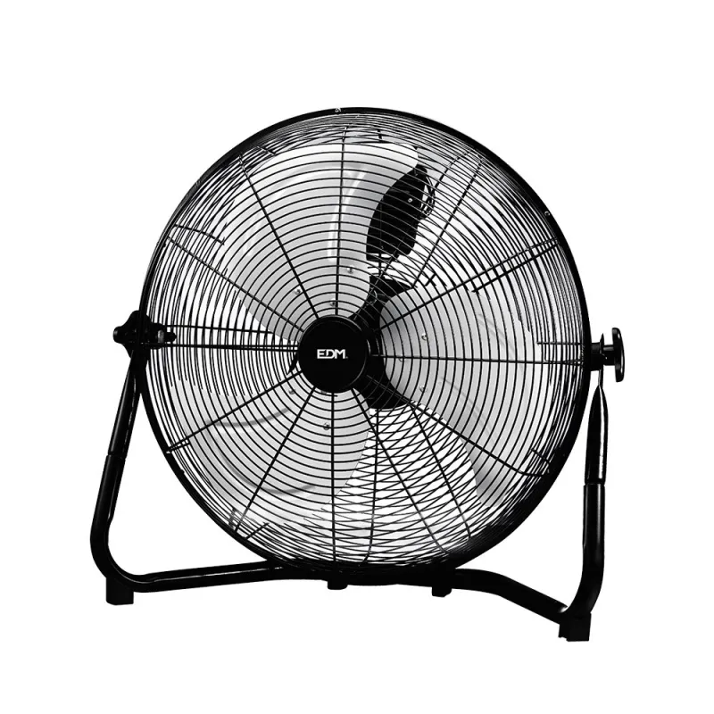 Ventilateur Sol Industriel EDM 110W Noir | Ø45cm Puissant