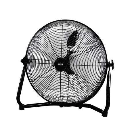 Ventilateur Sol Industriel EDM 110W Noir | Ø45cm Puissant