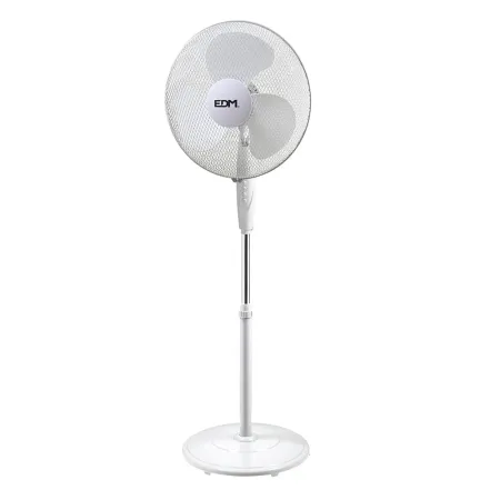 Ventilateur Pied Blanc EDM 45W Ø40cm Réglable et Stable