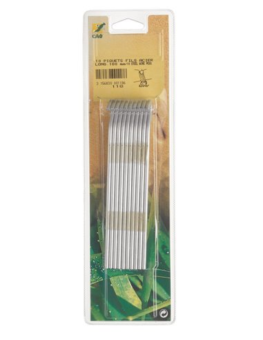 Piquet de tente  diamêtre 4,4mm x hauteur 18mm par 10 pièces - CAO camping - Equipe Ton camping-car - 3156830001186