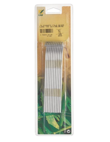 Piquet de tente  diamêtre 4,4mm x hauteur 18mm par 10 pièces - CAO camping - Equipe Ton camping-car - 3156830001186