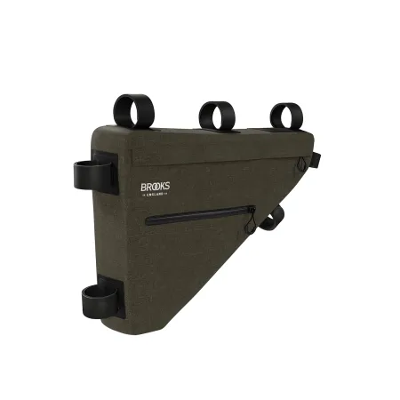 Sacoche de cadre complète 5L verte - Rangement bikepacking optimal - BROOKS