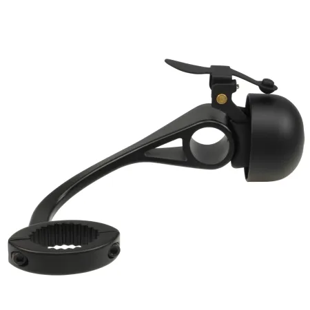 Sonnette vélo compacte tout noir - Signal sonore discret sécurité - CRANE