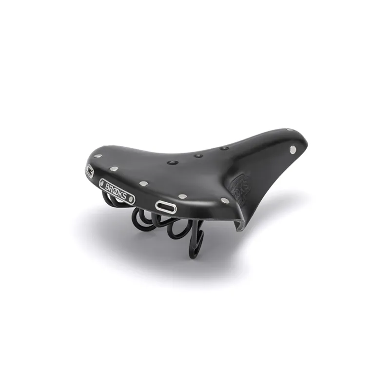 Selle vélo en cuir noir - Confort cycliste classique urbain - BROOKS