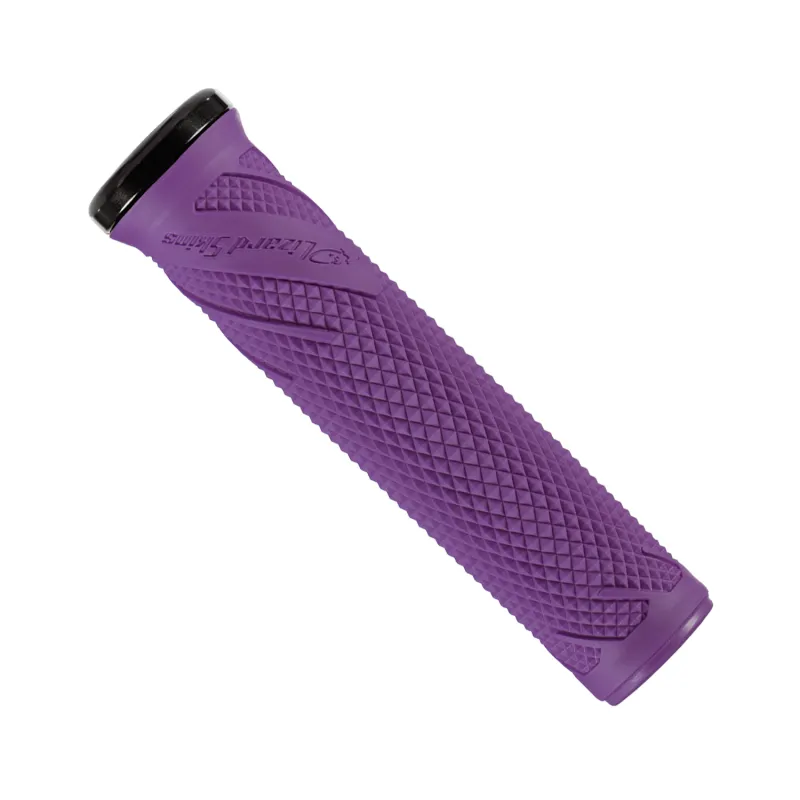 Poignées de guidon vélo lock-on violet - Confort et adhérence renforcée - LIZARD SKINS
