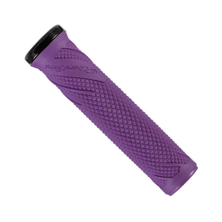 Poignées de guidon vélo lock-on violet - Confort et adhérence renforcée - LIZARD SKINS