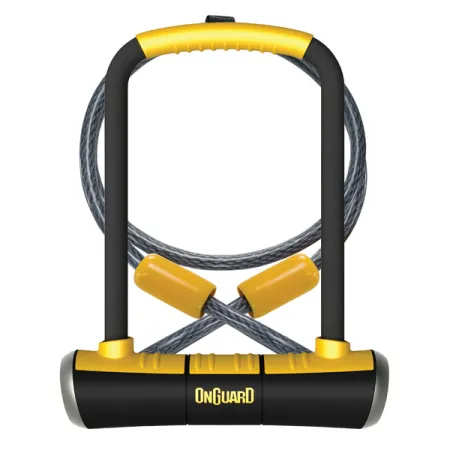 Antivol U et cable Pitbull vélo - Double protection haute resistance - ONGUARD