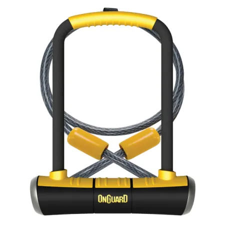 Antivol U et cable Pitbull vélo - Double protection haute resistance - ONGUARD