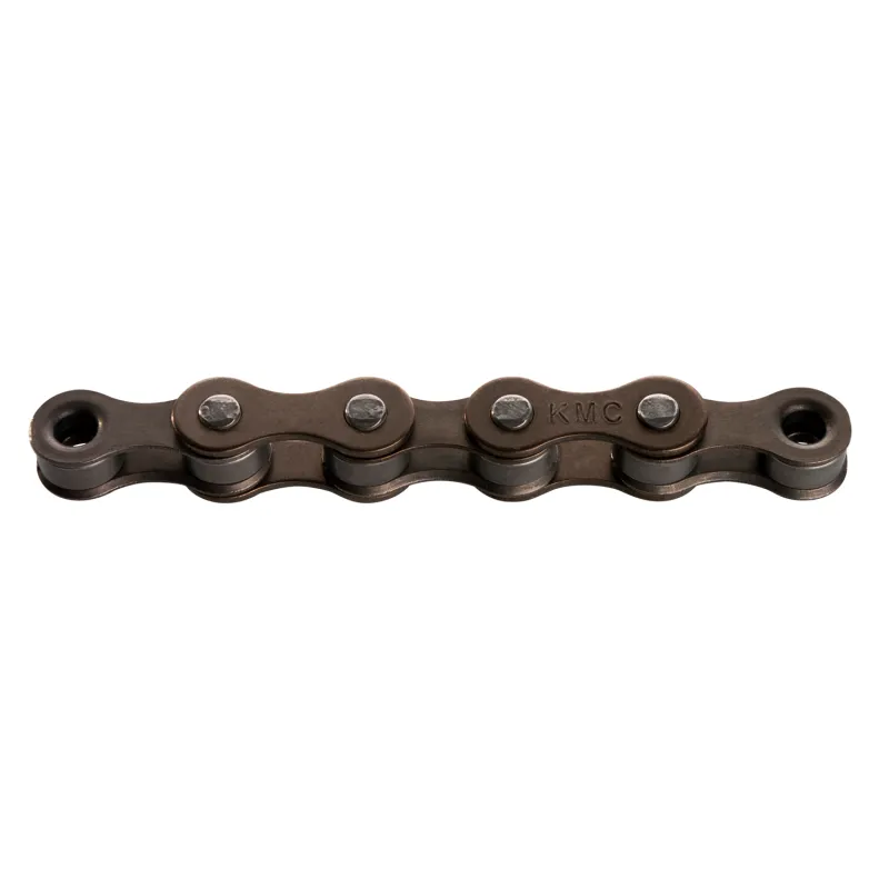 Chaine velo monovitesse large marron - Robustesse pour usage quotidien - KMC