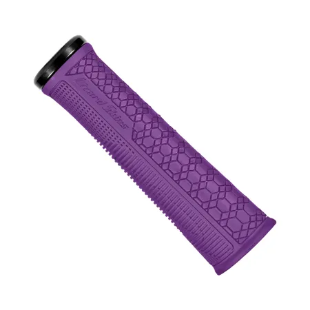 Poignées de guidon vélo à verrouillage - Grip confortable coloris violet - LIZARD SKINS