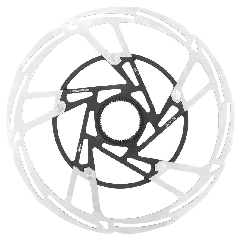 Disque de frein vélo 220mm Center Lock - Refroidissement optimisé - JAGWIRE