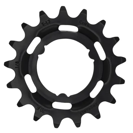 Pignon vélo large 17 dents - Compatible transmission Shimano - KMC