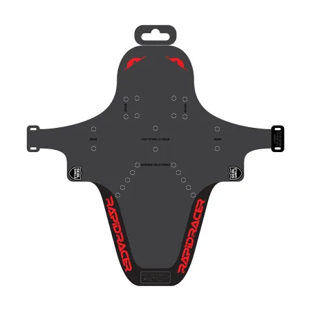 Protection de cadre vélo enduro rouge grand format - Anti-eclats renforce VTT descente - RRP
