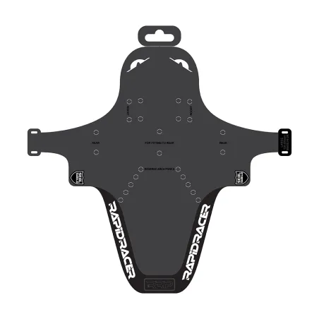 Protection de cadre vélo enduro blanc grand format - Anti-eclats renforce VTT descente - RRP