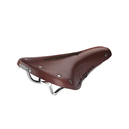 Selle vélo cuir courte sculptée marron - Confort ajusté route - BROOKS