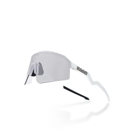 Lunettes de vélo Ziris photochromiques blanc mat - Adaptation automatique luminosité - NAOS