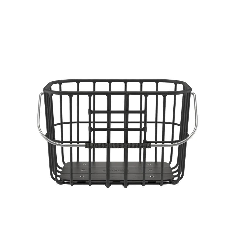 Panier vélo métallique noir - Rangement pratique usage urbain - BROOKS