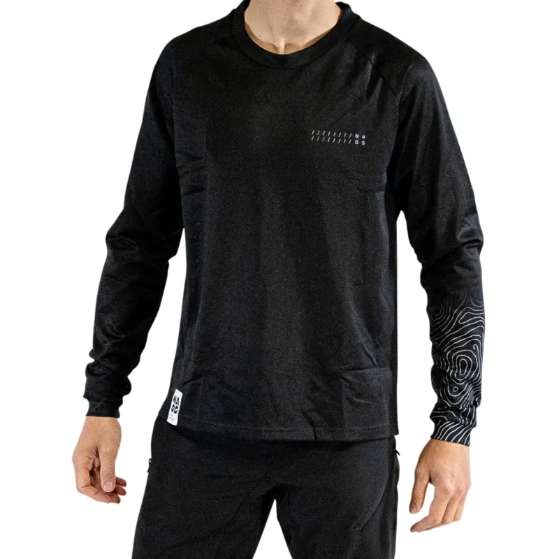 Maillot de vélo Naos noir motif tirets taille L - Confort respirant cycliste - NAOS