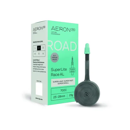 Chambre à air TPU route 700C ultra-légère - Performance course valve 42mm - AERON TPU