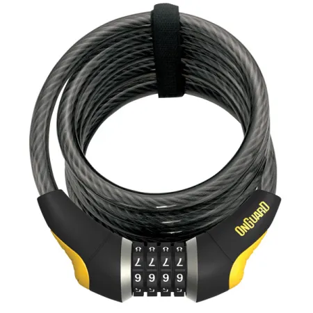 Antivol combinaison vélo Doberman 185cm - Verrouillage sans cle renforce - ONGUARD