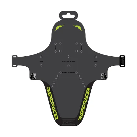 Protection de cadre vélo enduro vert fluo grand format - Anti-eclats renforce VTT descente - RRP