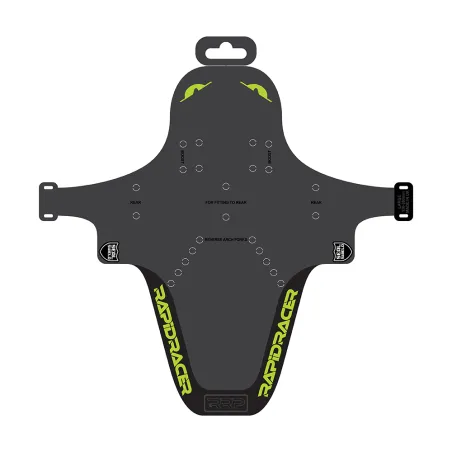 Protection de cadre vélo enduro vert fluo grand format - Anti-eclats renforce VTT descente - RRP