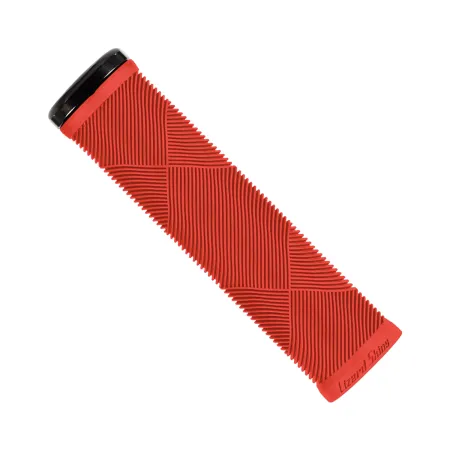 Grip vélo route Strata rouge - Fixation verrouillable et confort main - LIZARD SKINS