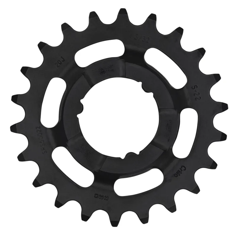 Pignon vélo large 22 dents - Compatible transmission Shimano - KMC