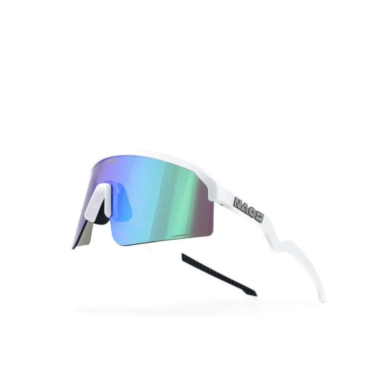 Lunettes de vélo Ziris blanc mat - Protection solaire confort cycliste - NAOS