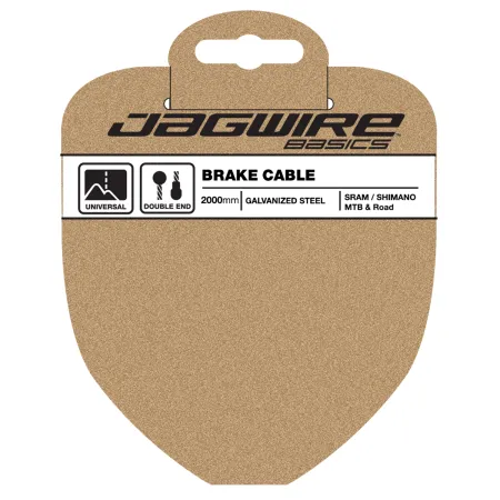 Câble de frein vélo galvanisé basique - Compatible VTT et route SRAM/Shimano - JAGWIRE