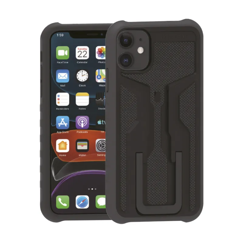 Coque de protection vélo pour iPhone 11 - Fixation guidon sécurisée - TOPEAK