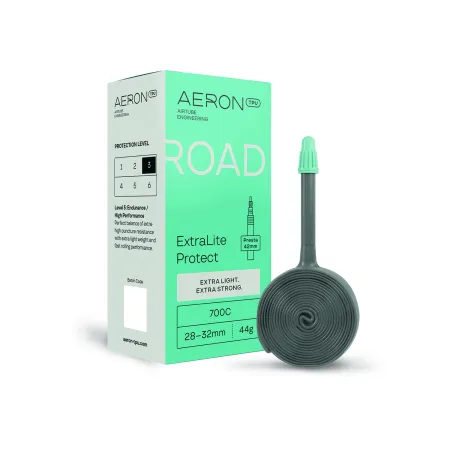 Chambre à air TPU route 700C légère et protégée - Résistance crevaison valve 42mm - AERON TPU