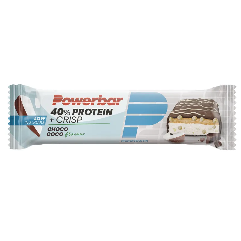 Barre proteinee croustillante vélo choco coco - Recuperation musculaire boite de 12 - POWERBAR