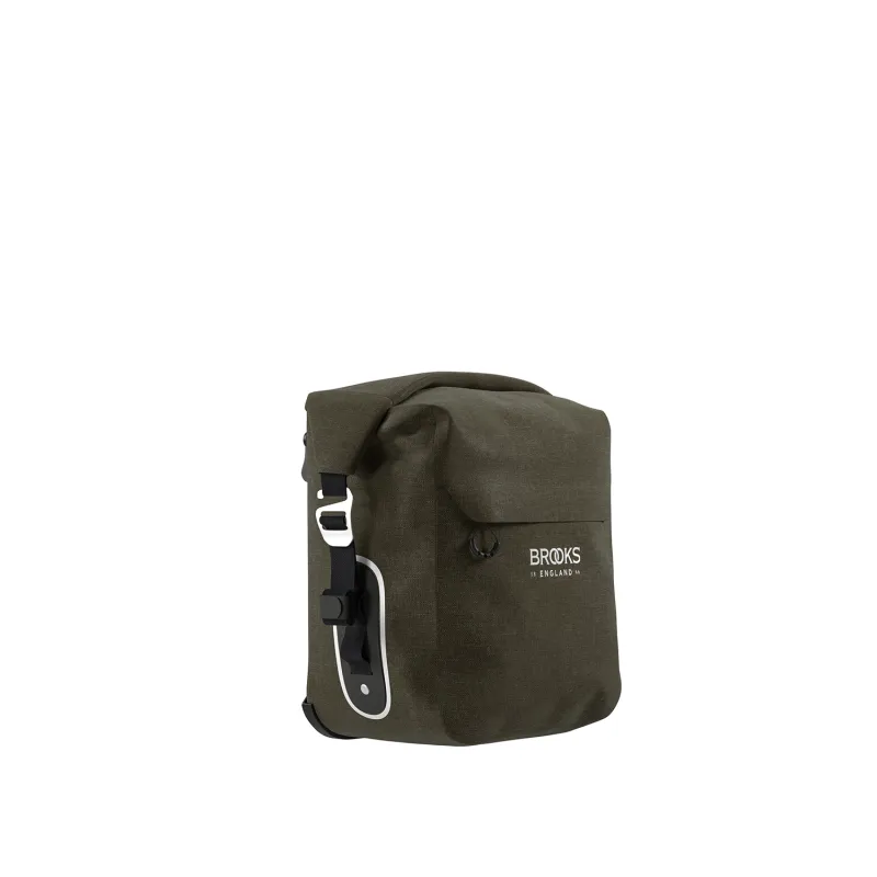 Sacoche latérale vélo compacte 10-13L verte - Rangement voyage pratique - BROOKS