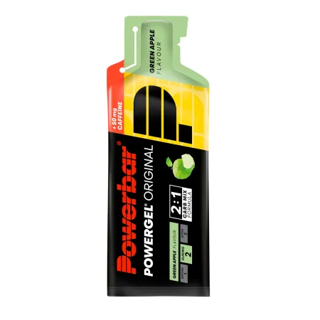 Gel energetique cyclisme pomme verte cafeine - Coup de boost rapide boite de 24 - POWERBAR
