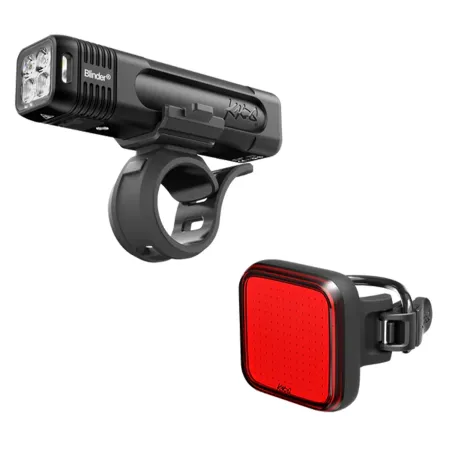 Feu arriere velo Blinder Pro 700 forme carree - Visibilite securite rechargeable - KNOG