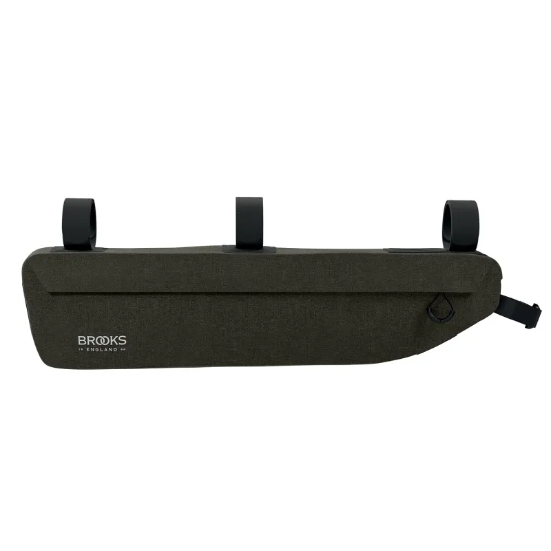 Sacoche vélo de cadre grand volume 3,5L verte - Rangement bikepacking pratique - BROOKS