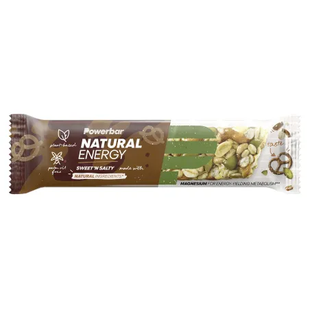 Barres cerealieres energetiques cyclisme sale-sucre - Energie naturelle boite de 18 - POWERBAR