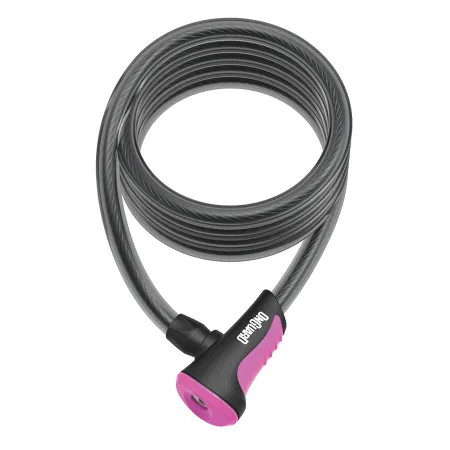 Antivol spirale vélo rose 180cm - Leger et facile a transporter - ONGUARD