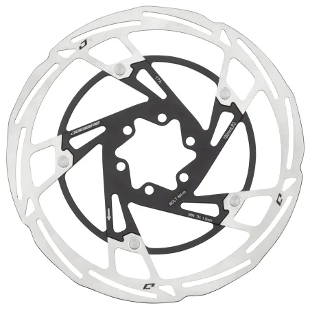 Disque de frein vélo 180mm 6 trous - Refroidissement optimisé - JAGWIRE