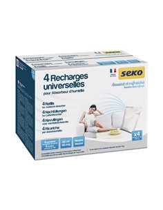 Pour absorbeur d'humidité - Recharges sachet 4x1kg neutre - SODEPAC - Equipe Ton camping-car - 3240212003001