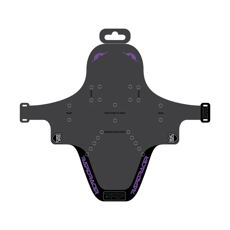 Protection de cadre vélo enduro violet standard - Anti-eclats renforce VTT descente - RRP