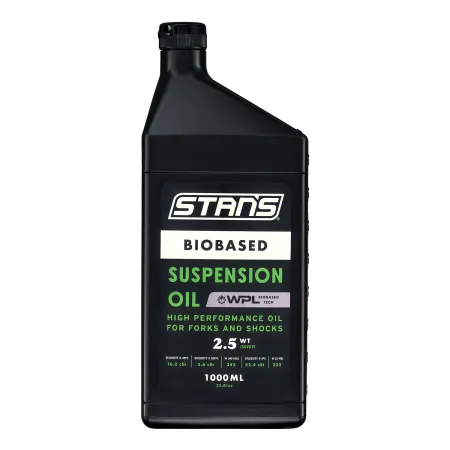 Huile de suspension vélo 2,5WT 1L - Formule biosourcée performante - STANS